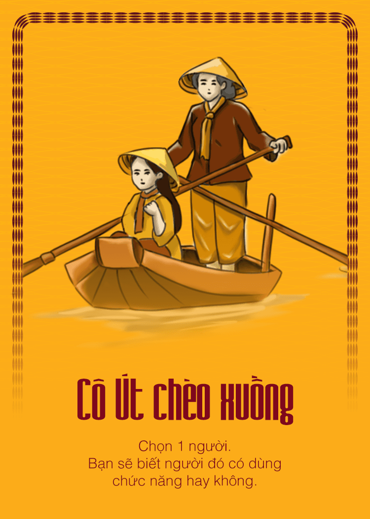 Cô út chèo xuồng